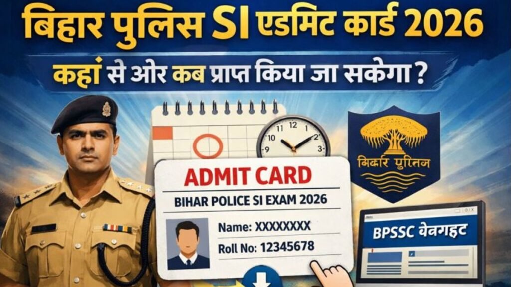 Bihar Police SI Admit Card 2026 कहां से और कब प्राप्त किया जा सकेगा