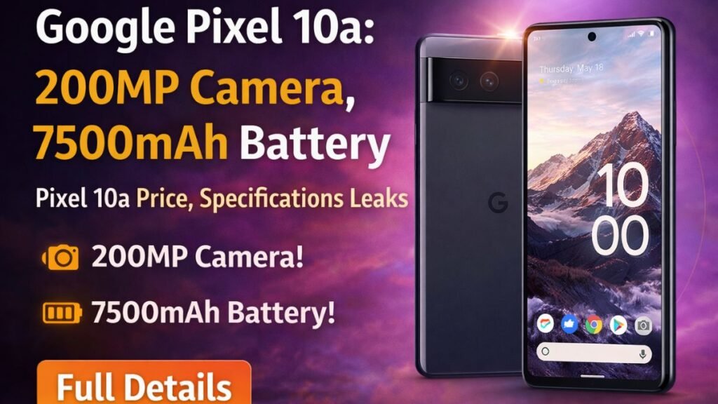 Google Pixel 10a: 200MP Camera, 7500mAh Battery और Pixel 10a Price को लेकर बड़ी चर्चा
